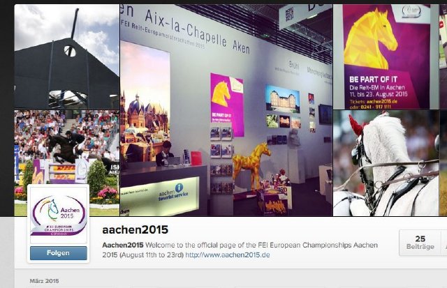 Folgen Sie den FEI European Championships Aachen 2015 und der CHIOAachen jetzt auch auf Instagram. © CHIO AACHEN