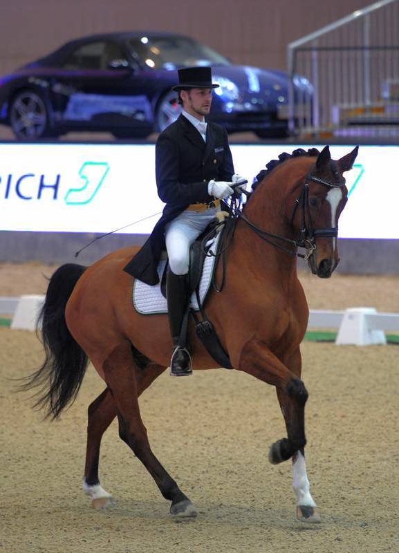  Pentaro und Bernhard Affenberger (Reithof Modibauer) belegten Platz drei i der Jerich STY Dressage II. © Fotoagentur Dill