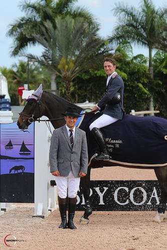 Andrew Ramsay and Welfare in their winning presentation with ringmaster