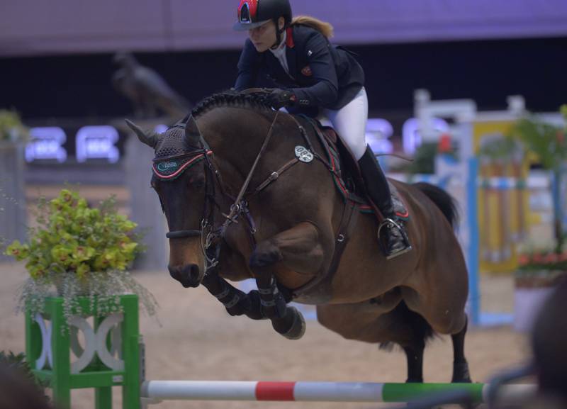 Stefanie Bistan zeigte mit Ahmed du Calvaire beim Gaston Glock´s Grand Prix ihr Können © Fotoagentur Dill