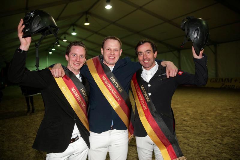 Westfalen gewann die Deutsche Meisterschaft der Landesverbände 2014 bei den Löwen Classics, v.l. Felix Haßmann, Hendrik Zurich, Oliver Schaal. © Jürgen Stroscher