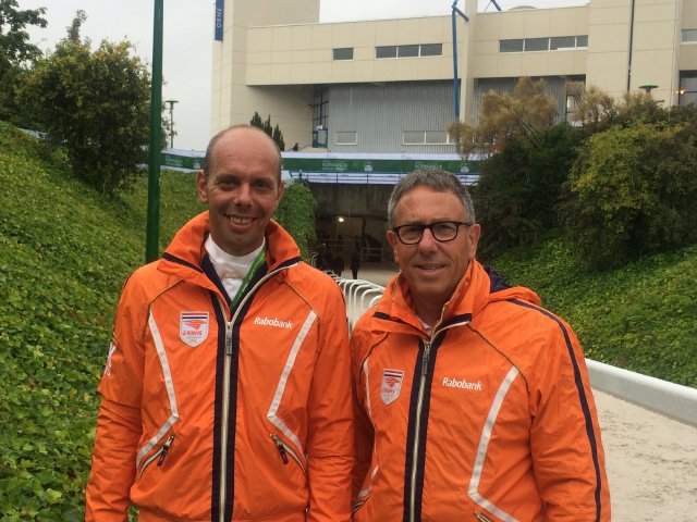 Dutch Dressage Team coach Wim Ernes, pictured with GLOCK Rider Hans Peter Minderhoud, is going to resign as chair of the KWPN stallion licensing committee. © Ruth Büchlmann