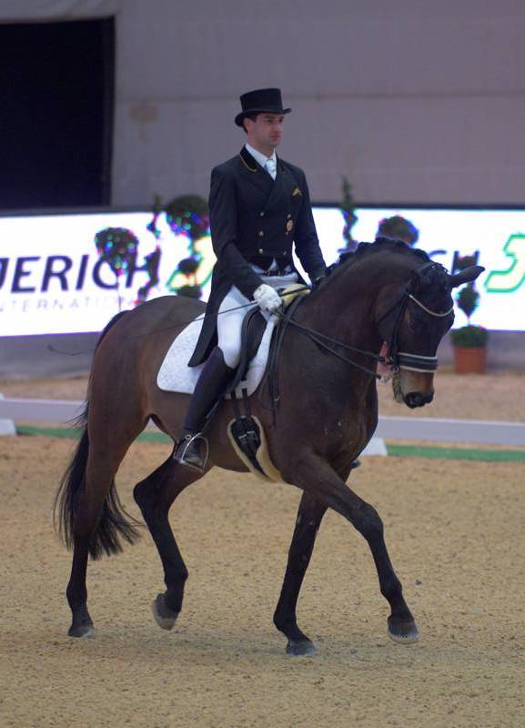  Martin Hauptmann (RC Hauptmann) und Racoon H sicherten sich Rang drei in der Jerich STY Dressage II. © Fotoagentur Dill