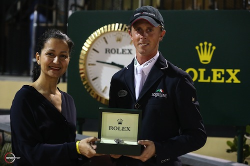 Maher and Mounia Mechbal, Vice President of Communications, Rolex Watch USA © Sportfot