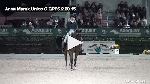 CLICK HERE to watch Anna's and Unico's winning ride! Video courtesy of Campfield Videos.