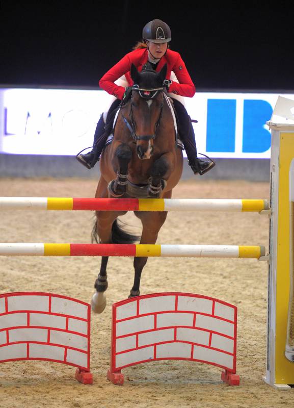 Die für Salzburg reitende Lisa Maria Räuber freute sich über Rang drei im EY Cup. © Fotoagentur Dill