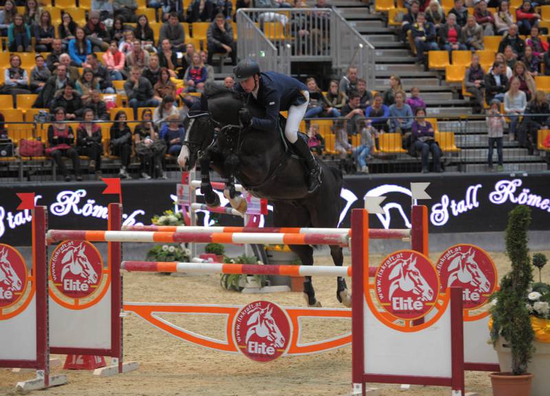 Mario Stevens (GER) und Baloubet wurden Zweite im CSI3* Graz Masters um den Preis vom Gestüt Römerhof. © Fotoagentur Dill