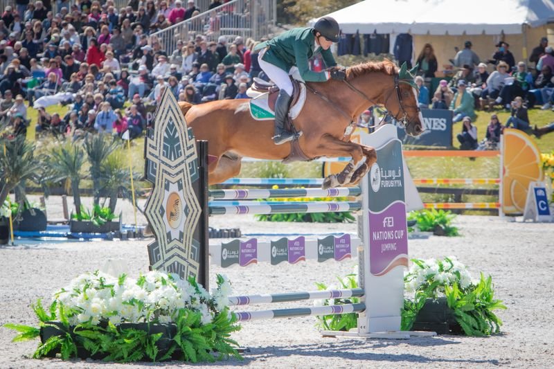 Conor Swail und Grafton machten den irischen Sieg in der Furusiyya FEI Nations Cup™ Jumping 2015 Prüfung von Ocala, Florida (USA) klar! © FEI/Anthony Trollope