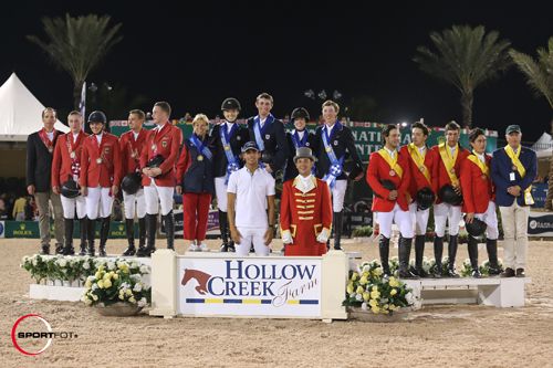 Winning presentation of the Childrens's Nations' Cup title © Sportfot