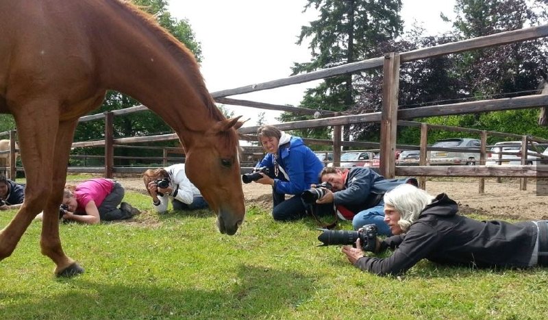 Arnd Bronkhorst, im Bild ganz vorne, lebt für die Fotografie und gibt sein Wissen in Workshops weiter! © Arnd Bronkhorst