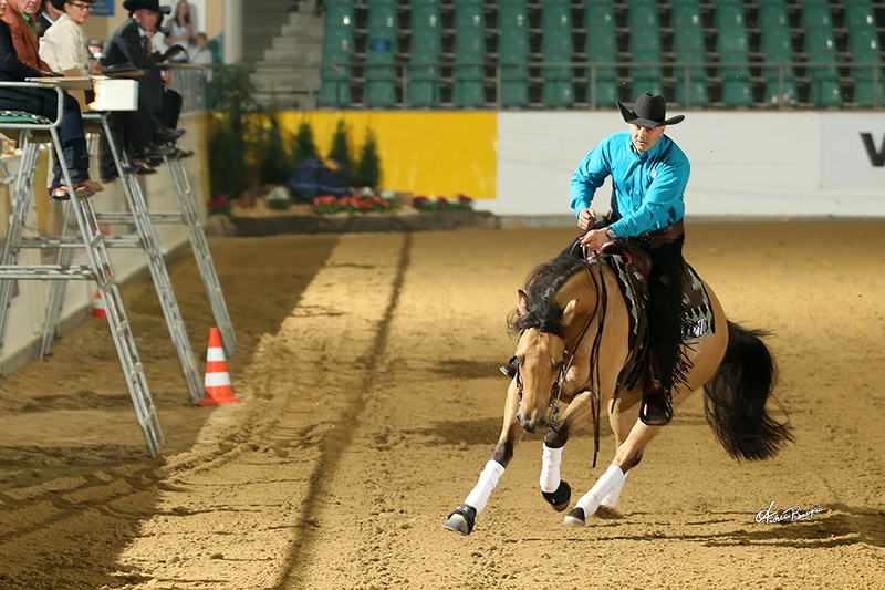 Cody Sapergia und Made In Walla auf dem Weg zum Sieg im Finale. © Andrea Bonaga