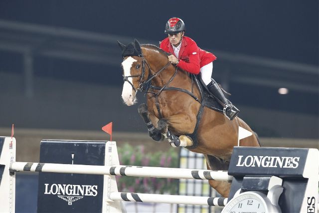 Pius Schwizer und Toulago bei der Longines Global Champions Tour von Doha © Stefano Grasso/LGCT