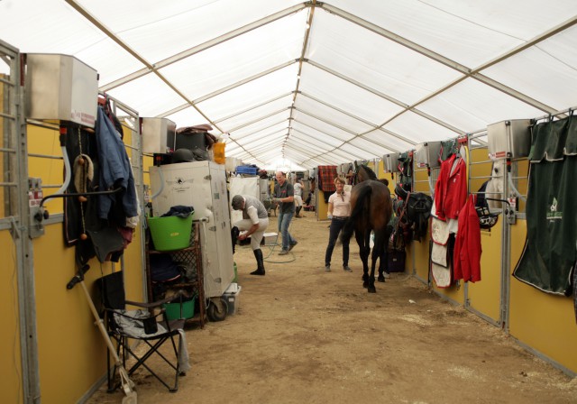 So belebt waren die Zeltboxen noch am Sonntag. © Linzer Pferdefestival