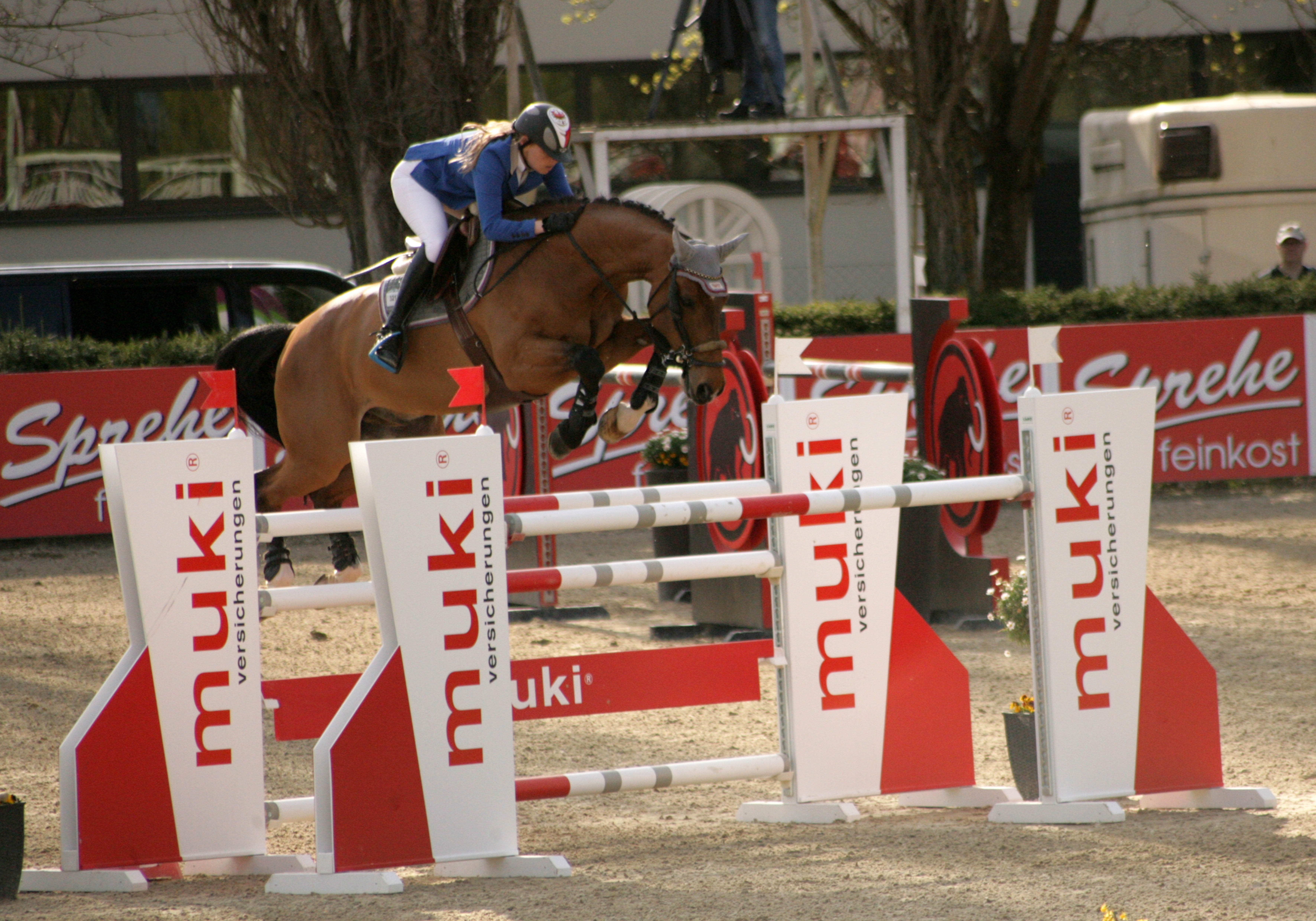 Theresa Widauer (T) sicherte sich auf Qualino Z Rang zwei. © Linzer Pferdefestival