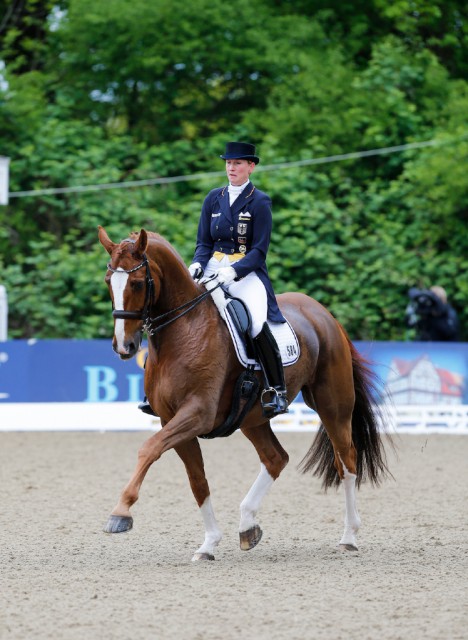 Anabel Balkenhol und Dablino eroberten Platz eins im Grand Prix de Dressage - Preis des Helenenhofes. © Thomas Hellmann