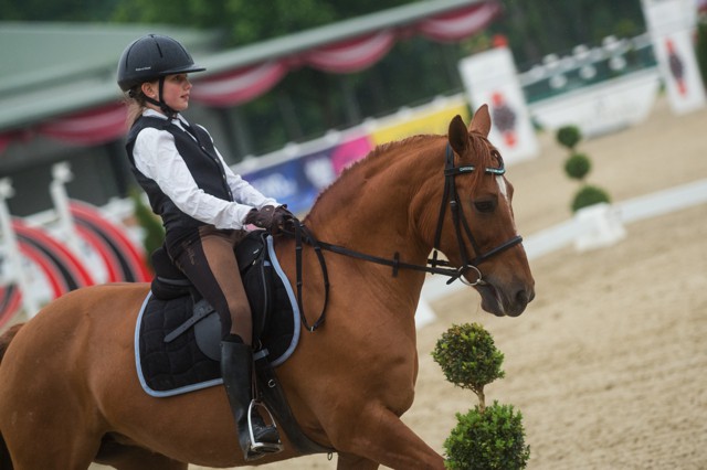 Lia Blauhut (OÖ) und Seluana waren in der Working Equitation Dressage Beginners Class die Besten! © Michael Graf