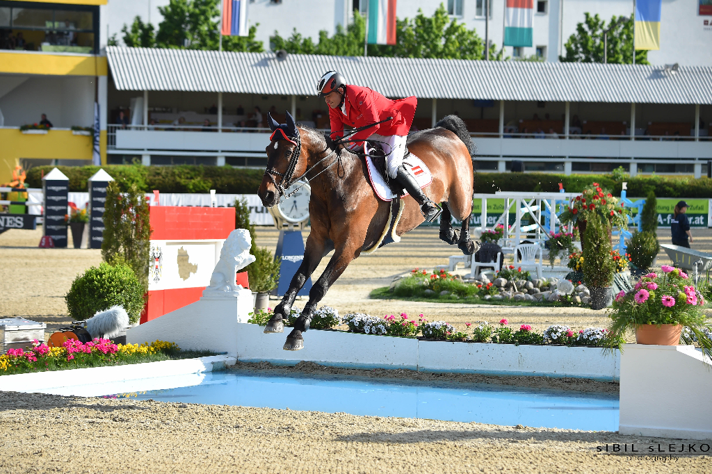 Roland Englbrecht und Mevisto’s Poorboy im Furusiyya FEI Nations Cup™ Linz © sIBIL sLEJKO