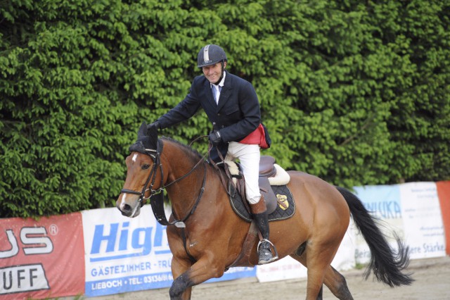 Alfred Fischer freute sich über den Sieg mit Quilot Clou. © Horse Sports Photo