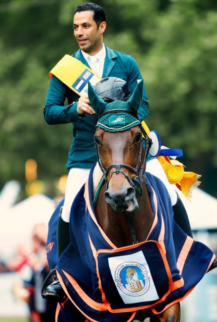 Der Sieger im Großen Preis von Wiesbaden: Kamal Bahamdan aus Saudi-Arabien. © WRFC/Toffi