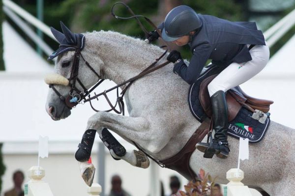 Laura Kraut and Cedric during the Lord Piana Grand Prix City of Rome. Photo © Marta Fusetti