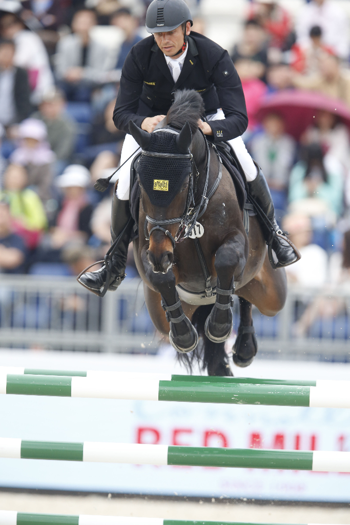 Marco Kutscher und Cornet's Cristallo. © Stefano Grasso/LGCT