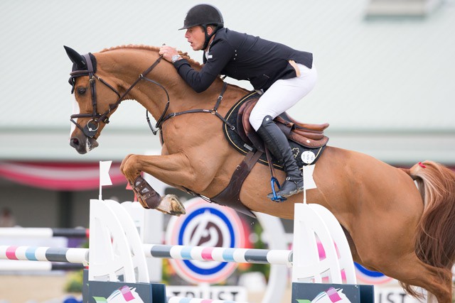 Johnny Pals (NED) musste sich im Sattel von Vignet heute im Römerhof Gold Tour Finale geschlagen geben. © Tomas Holcbecher