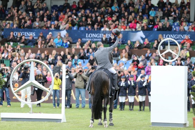 Großer Jubule für Pius Schwizer in Hamburg © LGCT / Stefano Grasso