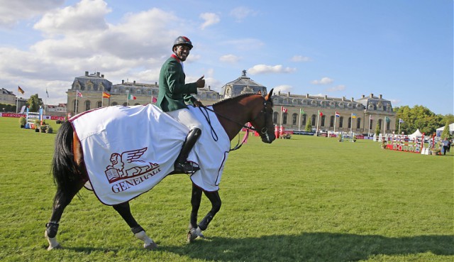 Abdelkebir Ouaddar (MAR) und Quickly de Kreisker sind auch in Chantilly das Maß aller Dinge. © Stefano Grasso/LGCT
