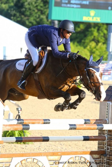 olin Syquia and Adventure E © Emily Riden / Phelpssports.com