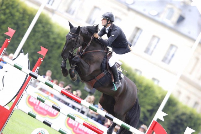 Constant Van Paesschen (BEL) war mit Diamanthina van T Ruytershof in Chantilly eine Klasse für sich. Das Paar gewann die finale CSI5* souverän. © Stefano Grasso/LGCT