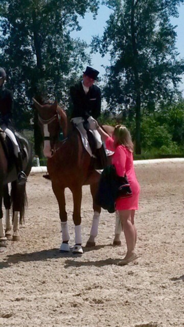 Angela Hergeth schaffte es mit Don Shiraz unter die Top 10 der ÖM Kleine Tour! © Team Transpofix