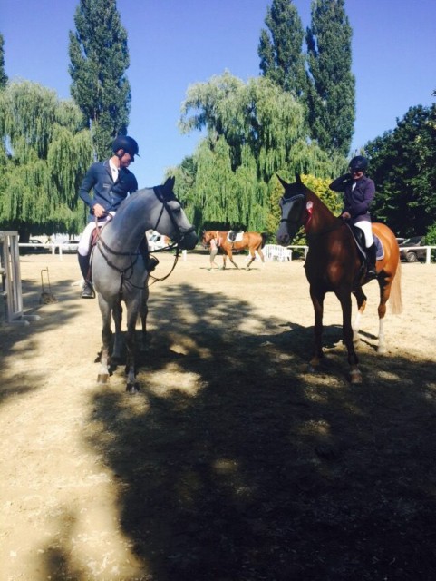 Max im Gespräch mit EM Teamkollegin Astrid Kneifel. © MK Sporthorses