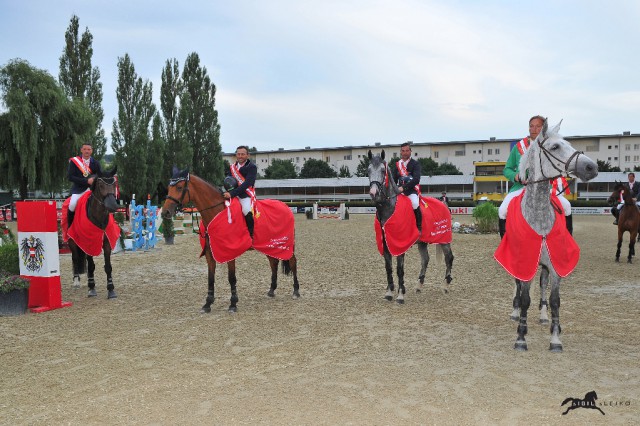 Mario Bichler, Markus Saurugg, Alfred Greimel und Gerfried Puck holen den Mannschaftmeistertitel in die Steiermark © sIBIL sLEJKO
