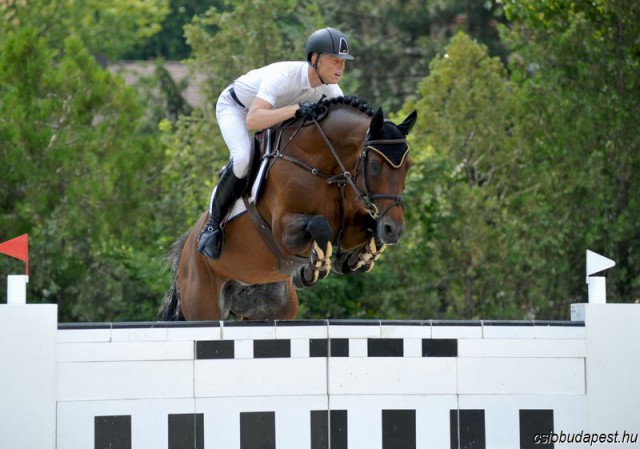 Max Kühner und der erst 8-jährige Cielito Lindo zeigten auch in Budapest mit einem weiteren Top-Ergebnis auf. © CSIO Budapest