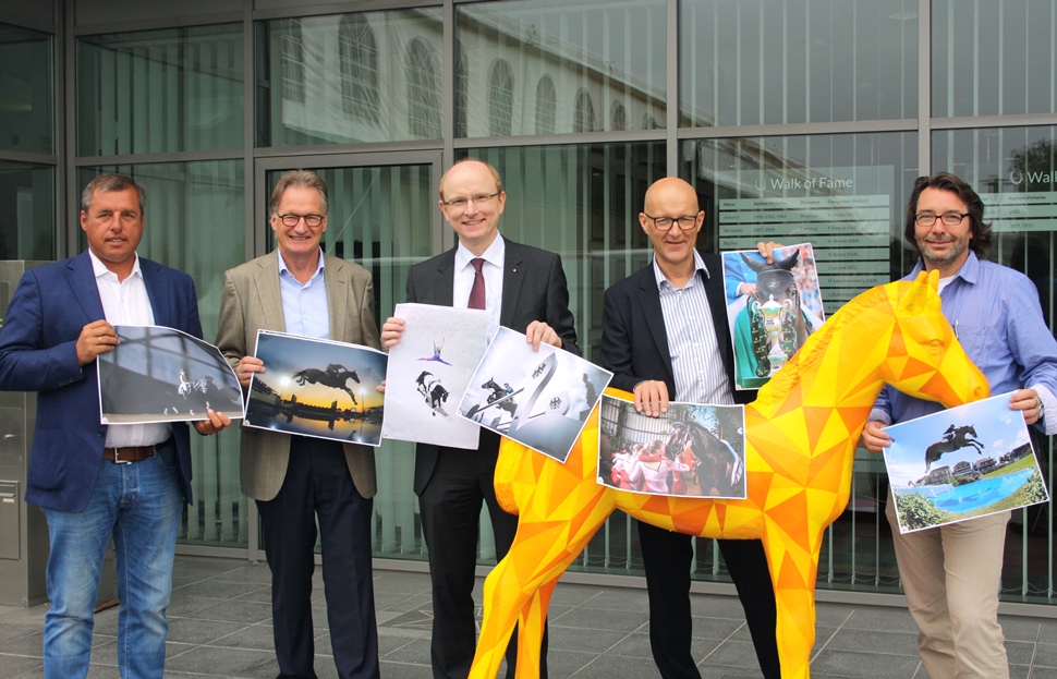 Ludo Philippaerts, Frank Kemperman, Erich Timmermanns, Andreas Müller und Michael Strauch. © www.aachen2015.de