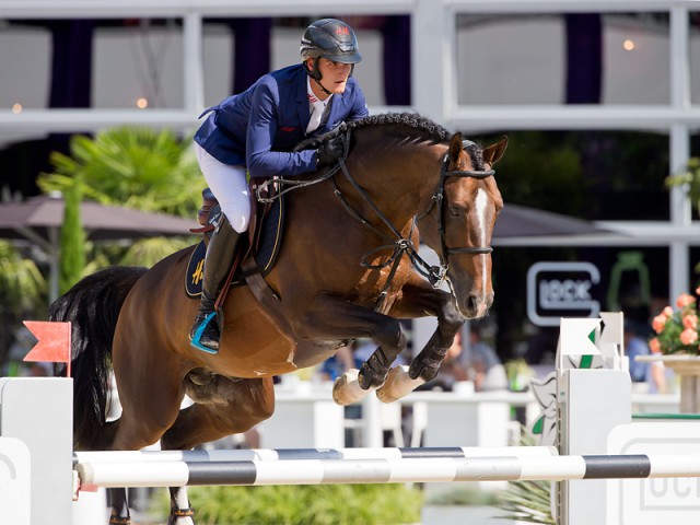 With H&M Armstrong van de Kapel, Olivier Philippaerts (BEL) secured victory in the CSI5* GLOCK’s Perfection Tour. © Michael Rzepa