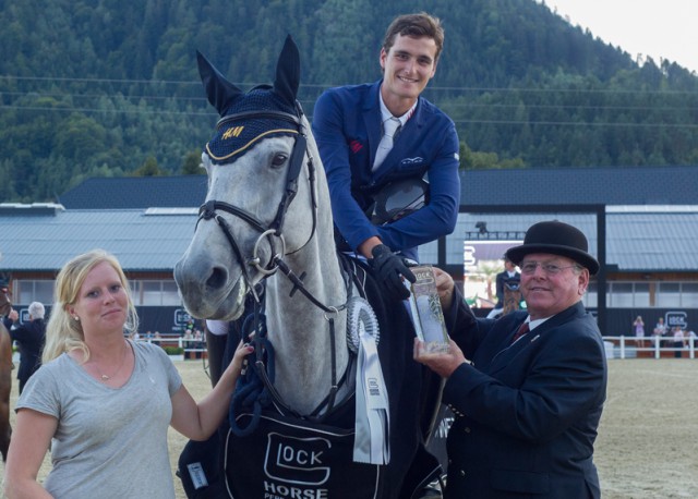 This smile says it all! Today Olivier Philippaerts (BEL) made it to number one in the Gaston Glock’s Championat, making this his second GLOCK’s winner’s trophy. © Nini Schaebel