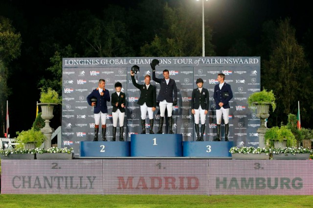 Das Podest der Champions in Valkenswaard © Stefano Grasso / LGCT