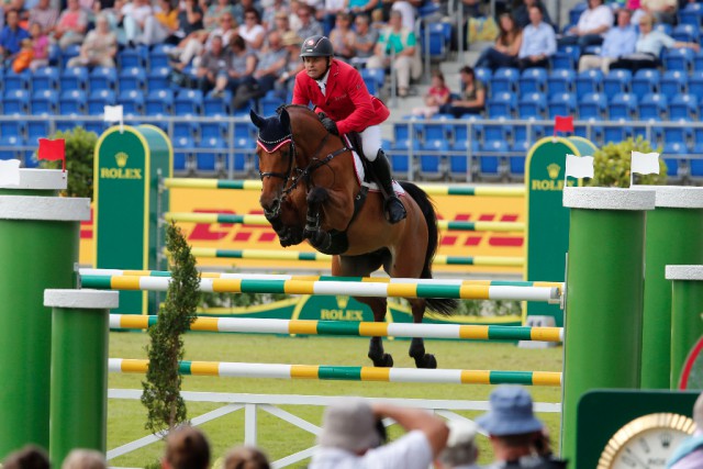 Auch Markus Saurugg und Texas I hatten heute einige Patzer. © Stefano Grasso