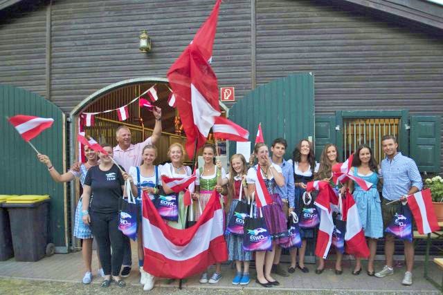 Team Austria mit den EQWO.net Goodie Bags. © OEPS | Lukas Jahn