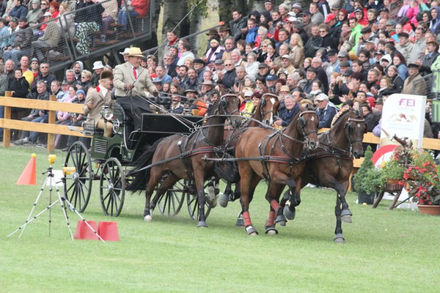 Der amtierender Europameister Theo Timmerman (NED) will in Aachen 2015 bei den FEI European Driving Championships seinen Titel verteidigen. © Rinaldo de Craen/FEI