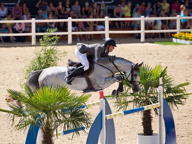 Henrik von Eckermann (SWE) came second in the GLOCK’s Youngster Tour Finale with Cassini’s Angel. © Michael Rzepa