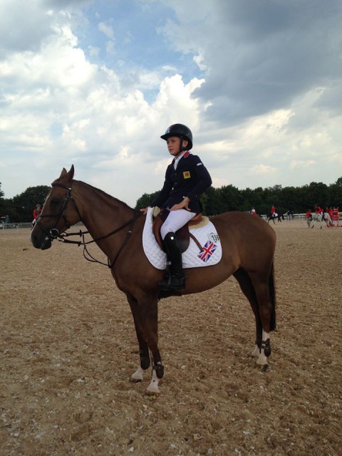 Jack Whitaker was the cock of the roost in the winning british team. ©facebook European Championships for ponies