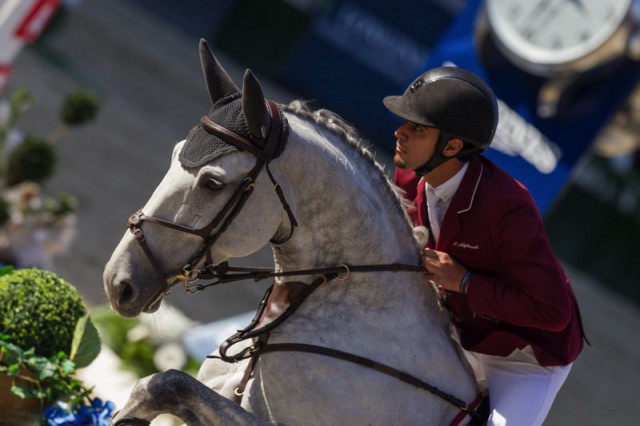 Argelith Squid sprang unter Nasser Al Ghazali (QAT) auf Rang zwei. © Michael Graf