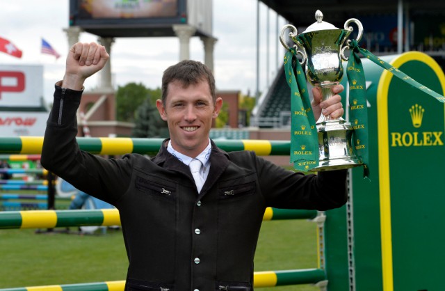 Der Held der Stunde Scott Brash. © Rolex Grand Slam of Show Jumping/KitHoughton