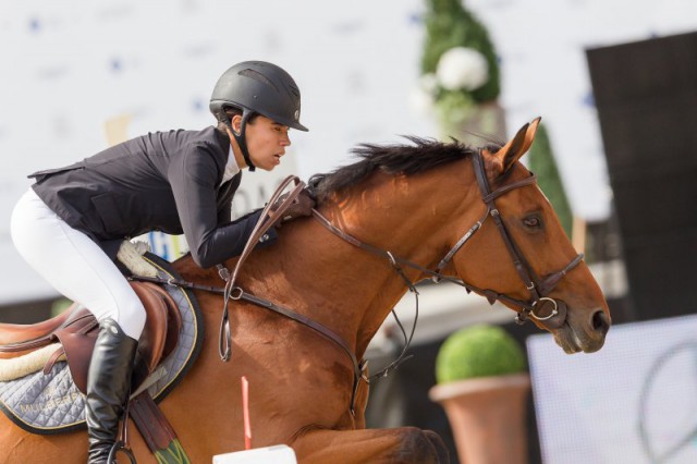 Tess Carmichael (GBR) und Unique III sicherten sich den dritten Platz. © Michael Graf