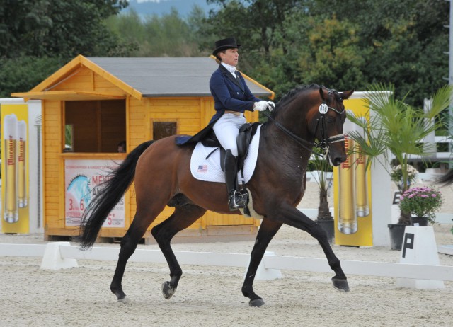 Eine Klasse für sich in der kleinen Tour waren Jennifer Hoffmann und der imposante Florentinus V. © Fotoagentur Dill