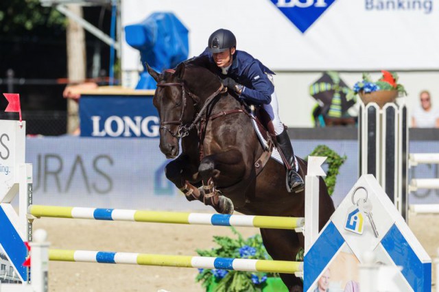 Tirols Max Kühner platzierte sich mit Cornet Kalua im CSI5* Icuras Opening auf Rang drei. © Michael Graf