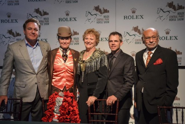 Mark Bellissimo, Sally Wheeler-Maier, Cynthia Richardson, Ted Carson and Dr. Nasr Marei at the closing press conference. © Meg Banks for Equestrian Sport Productions