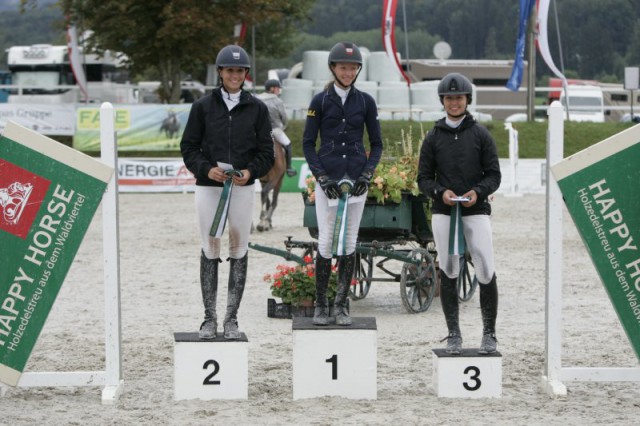 Die glorreichen drei in der Happy Horse Nachwuchs Cup Gesamtwertung. © Brunnmayr Fotografie & Design
